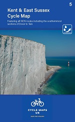 Kent Cycle Map featuring The High Weald and Kent Downs