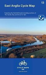 East Anglia Cycle Map featuring The Norfolk Broads